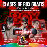 Imagen ¿Te gustaría que tu hijo practicara box? Invitan a clases gratuitas en San Pedro
