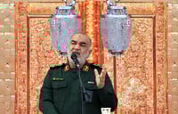 El comandante en jefe de la Guardia Revolucionaria de Irán, el general Hosein Salamí. (ARCHIVO)