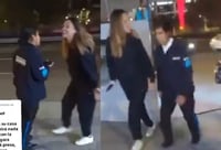 Difunden nuevo video de Lady Racista agrediendo a guardias de seguridad