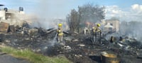Imagen Incendio consume tres jacales en Villas San Agustín; se reportan pérdidas totales