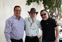 José Aguirre, Arturo Torres y Jesús Salas.