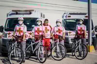 Imagen Implementa Cruz Roja equipo de ciclistas para eventos masivos en Piedras Negras