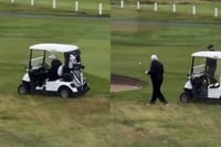 Imagen Acusan a Trump de hacer trampa en un partido de golf en Escocia