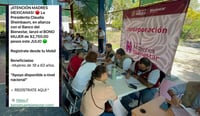 Alertan sobre mensaje fraudulento sobre supuesto 'Bono Mujer' por parte de Bienestar
