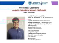 Imagen Joven que murió arrollado en Cuencamé tenía autismo y ficha de búsqueda en Chihuahua