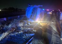 Imagen Volcadura en el ejido El Vergel deja un lesionado