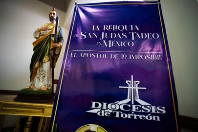 Este será el itinerario de las reliquias de San Judas Tadeo por Torreón
