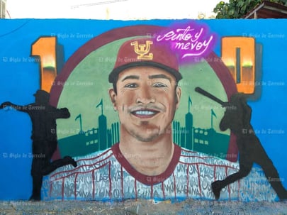 Mural lagunero rinde homenaje a Nick Torres, figura de los Algodoneros del Unión Laguna