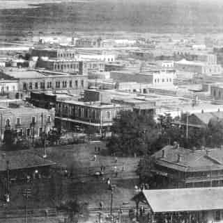 Panorámica de Torreón, Coah., tomada hace 100 años, en 1907. Publicada en el libro La República Mexicana, Coahuila, Reseña Geográfica y Estadística, de la Vda. de Ch Bouret, edición 1908.