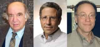 Los estadounidenses Leonid Hurwicz, Eric S. Maskin y Roger B. Myerson, quienes han recibido el Premio Nobel de Economía por los trabajos que han contribuido a identificar mecanismos matemáticos aplicables al funcionamiento y a la regulación de los mercados. (EFE)