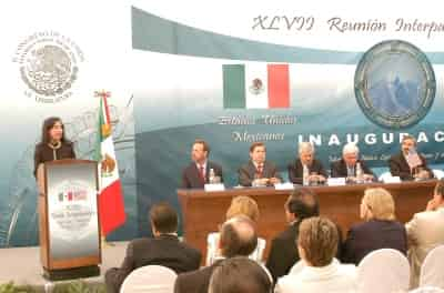 Congresistas de México y Estados Unidos coincidieron en el rechazo al condicionamiento de la Iniciativa Mérida durante la inauguración de la 47 Reunión Interparlamentaria entre ambos países. (El Universal)