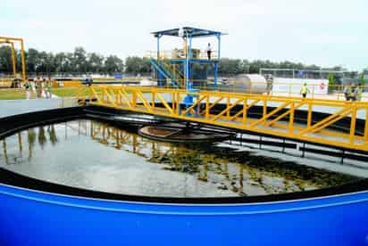 Ayer fue inaugurado el Sistema Clarificador de Agua de Tyson de México, con lo cual se tratarán 25 litros de agua por segundo. La inversión es de 20 millones de pesos. (Fotografía de Fernando Compeán)