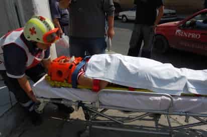 LASTIMADA. La señora fue trasladada a la Clínica.
