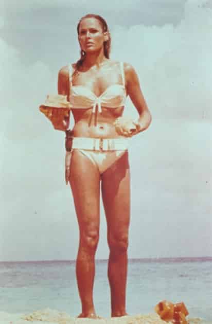 Úrsula Andress lidera una lista de las actrices más recordadas que han acompañado al Agente 007