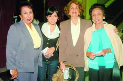 Alicia Miranda de Dorantes, Esther Babún, Estela Mier de Gamiz y Dora Andriópulos.