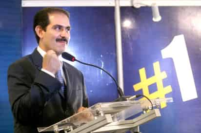 Victoria. El candidato del PAN a la gobernación de Sonora, Guillermo Padrés ofrece una rueda de prensa hoy, 6 de julio de 2009, en Hermosillo, Sonora (México), en la que se proclamó vencedor de la contienda electoral en el estado.