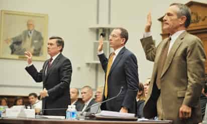 Comparecen. El zar antidrogas de la Casa Blanca, Gil Kerlikowske; Lanny Breuer, procurador de justicia adjunto y el encargado de la política fronteriza del Departamento de Seguridad Interna, Alan Bersin, comparecieron ayer.