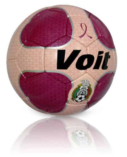 Las jornadas 11 a la 14 del Torneo Apertura 2009 se jugarán con un balón rosa para apoyar la campaña de detección temprana del cáncer de mama. (Cortesía Voit)