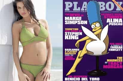 El número de noviembre de la revista del conejito no sólo tendrá una portada con la esposa de Homero Simpson, sino que también aparecerá una carátula alterna con Alina Puscau.
