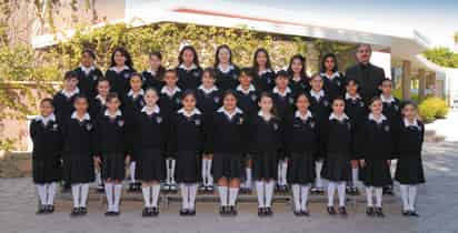 El coro de niñas del colegio Isabel la Católica representarán al Estado de Durango en el Primer Festival Nacional Infantil 'Canto a México'.