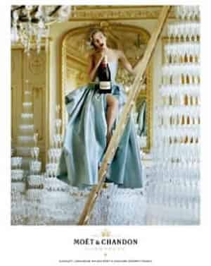 La actriz protagonizará otra campaña de Moët Chandon.