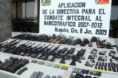 Armas. Al iniciar la gestión se cotejaron poco más de 3 mil piezas, y para 2010 ascendieron a casi 40 mil.  EFE