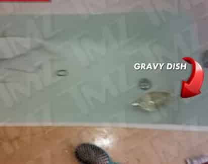 El sitio TMZ difundió una fotografía captada poco después de que la policía retirara el cuerpo de la cantante.