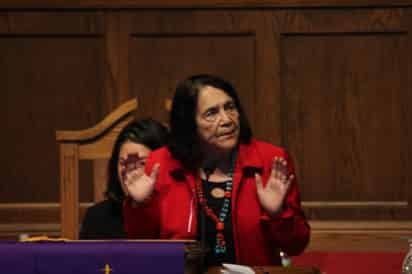 Dolores Huerta es reconocida por su lucha en pro de los derechos humanos en Estados Unidos. ARCHIVO