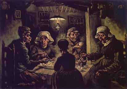 'Los comedores de patatas' de Vincent van Gogh. INTERNET