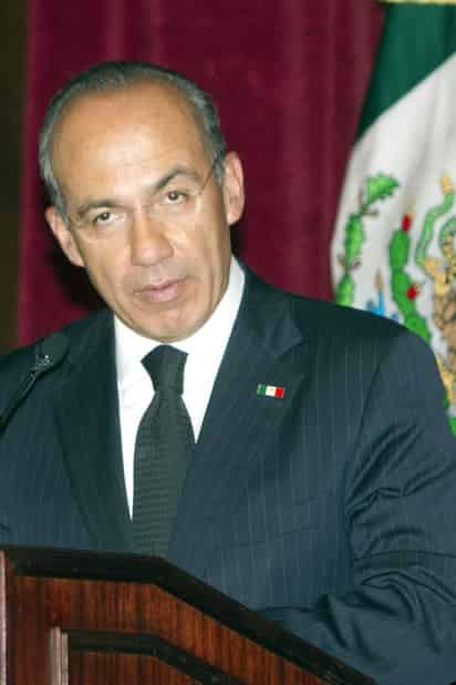 Se va. Felipe Calderón, presidente de México.