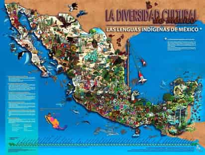 Además. Por la diversidad cultural de las lenguas indígenas en mapa aumentó en esta edición.