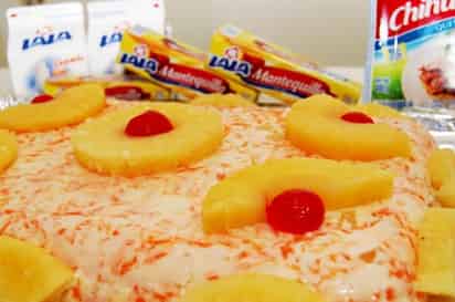 Gelatina de piña y zanahoria.