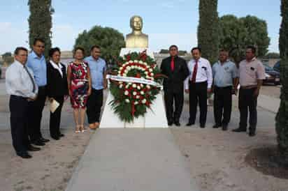 Homenaje. El viernes, se rindió homenaje a un destacado revolucionario coahuilense, el General Lucio Blanco Fuentes.