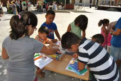 Abierto. El taller infantil de pintura está abierto de manera permanente en el Cinart Pilar Rioja.