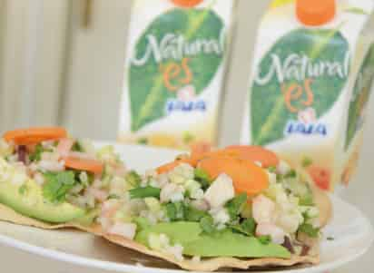 Tostadas de pulpo y camarón