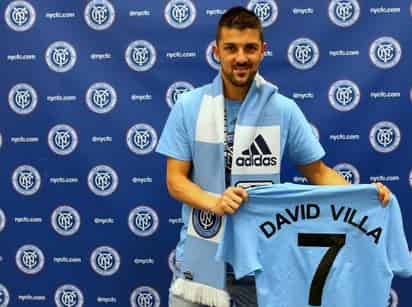 El club compartió una imagen de Villa con su camiseta que lleva el número siete. (Twitter)