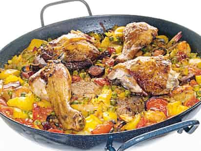 Paella valenciana.