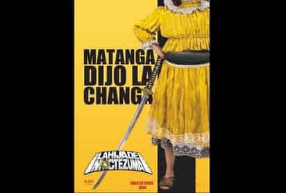 Con la leyenda “Matanga dijo la Changa”, la artista recurrió al póster de Kill Bill, claro sin Uma Thurman. 
