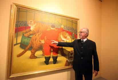 El estilo de Botero, plenamente figurativo, se ha caracterizado en lo plástico por cierto aire naïf y en lo temático por la representación de personas y animales siempre como figuras obesas. (ARCHIVO)