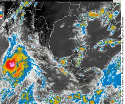 Peligro. Imagen satelital del huracán, que tiene en vilo a la costa oeste de México.