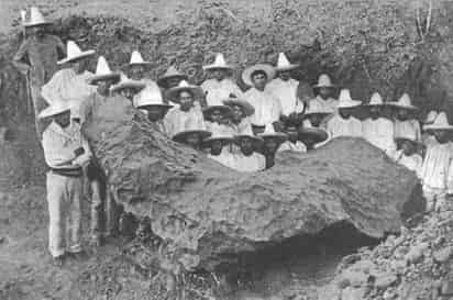 Fue encontrado por campesinos en 1863 en El Ranchito, un pueblo pequeño de la sindicatura de Bacubirito del municipio de Sinaloa. (INTERNET)