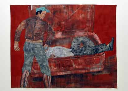 Muestra. Leon Golub. Bite your tongue es integrada por 50 pinturas y dibujos de pequeño y gran formato.