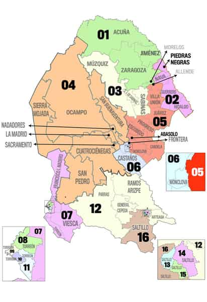 En Coahuila, el INE realiza redistritación