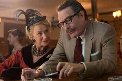 Nominados. Helen Mirren y Bryan Cranston como parte del elenco del filme Trumbo.