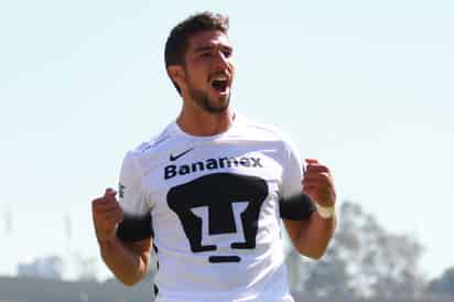 Eduardo Herrera anotó el domingo el tercer gol de los Pumas en la victoria ante Toluca. Eduardo Herrera y Sosa son una pareja explosiva