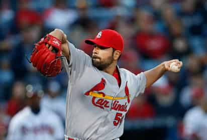 Jaime García salió sin decisión en la victoria de los Cardenales 7-4 ante los Bravos. García permitió 4 carreras limpias en 6 entradas. (AP)