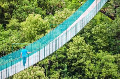 Puente Colgante de Mundo Aventura.