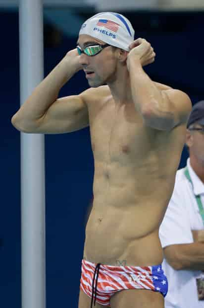 El nadador estadounidense Michael Phelps reconoció el Estadio Olímpico Acuático. (Agencias)