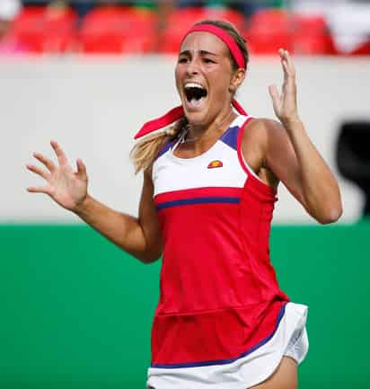 La puertorriqueña Mónica Puig está en plan grande en el torneo olímpico de tenis en Río 2016. (EFE)