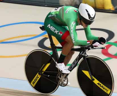 El ciclista mexicano Ignacio Prado se fue satisfecho por que 'dejó todo en la pista'. (EFE)